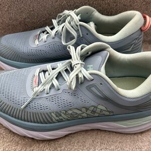Hoka One One Bondi 7 Women’s Blue Fog Running Shoes Size 10.5 preowned